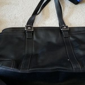 Large leather tote